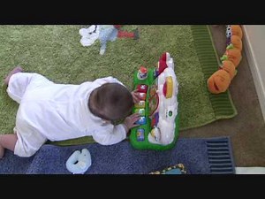 Baby Sarah playing Vtech Discovery nursery farm