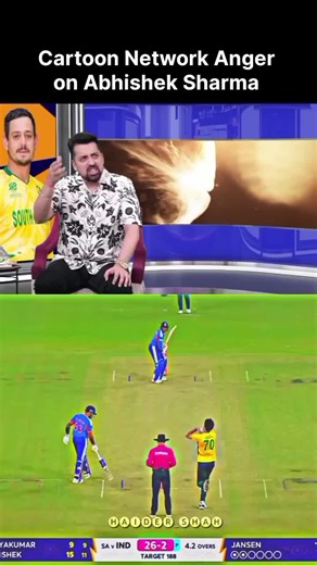 Cartoon Network Anger Over Abhishek Sharma's Performance in India vs SA Highlights