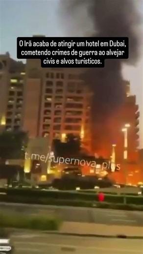 Hotel em Dubai atingido