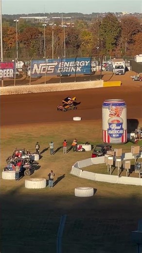 Sye Lynch Ryan Timms Lead Field Green Flag Racing Heat Race 1 NOS Energy Drink Sprint Cars Outlaws