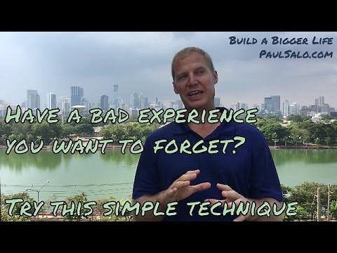 "How to forget a disturbing memory"