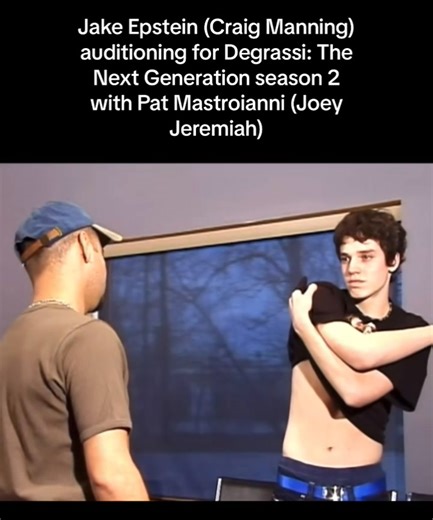 Jake Epstein (Craig Manning) auditioning for Degrassi: The Next Generation season 2 with Pat Mastroianni (Joey Jeremiah) THIS is why he got the part! 👌🏻 #degrassi #degrassithenextgeneration #degrassifanatics #00s | Krissy Marie