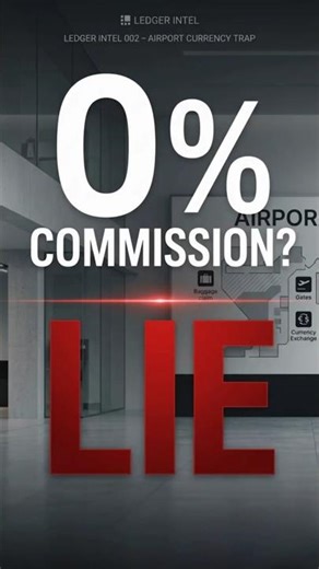 Airport Currency Trap: Why “0% Commission” Is a Scam ✈️💸 #shorts