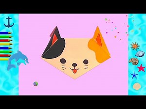 DIY KAWAII Manualidades con papel. Ideas. Origami gato