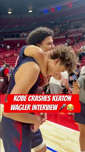 Kobe had to crash Keaton’s post-game interview 😂 #shorts