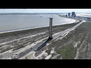 SpaceX Super Heavy Booster transported back to Starship factory in amazing time-lapse