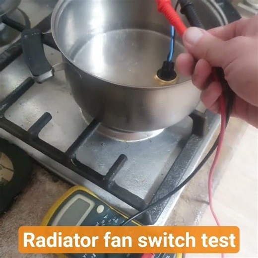 Radiator fan switch test