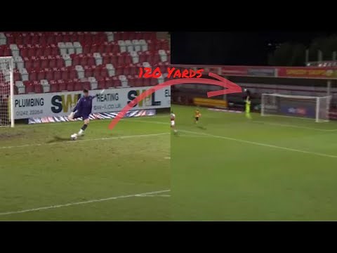 Newport goalkeeper Tom King Scores Goal from OWN Net | GOALKEEPER BREAKS WORLD RECORD!