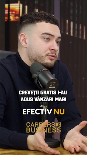 🎙️ Podcast complet disponibil pe YouTube - Careers & Business (Link in Bio) Cum transformi un stoc blocat în cea mai mare vânzare a lunii? 👇 Uneori, să dai ceva „gratis” este cea mai bună investiție în marketing. Petre Drăgoi explică cum a deblocat vânzările folosind o strategie îndrăzneață de promovare. Tu ce strategii de marketing „out of the box” ai aplicat pentru a-ți crește vânzările? Spune-ne povestea ta mai jos! #CareersAndBusiness #PetreDragoi #Marketing #StrategieVanzari #Antreprenori
