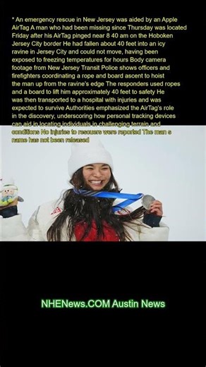 An emergency rescue in New Jersey was aided by an Apple AirTag. A man who had been missing since Thu