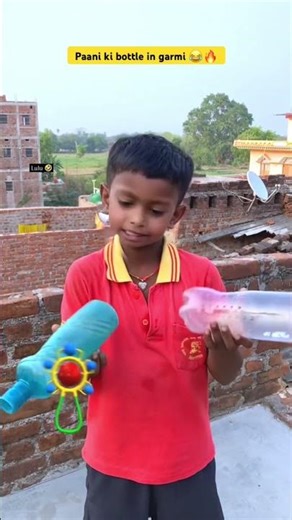 Paani ki bottle in garmi 😂🔥 | Indian family 😅 || #shorts #comedy #indian #relatable #chaman