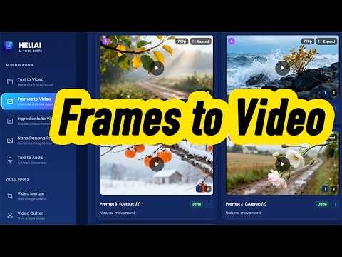 Frames to Video – Turn 1000 Images into a Cinematic Animation (Choose Start & End Frames)