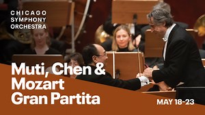 Two compositions from very different eras of Mozart’s life collide in a CSO program led by Riccardo Muti on May 18-23. The sunny Gran Partita for 13 instruments, written when Mozart was just 19, contrasts his more mature Violin Concerto No. 4 featuring CSO Concertmaster Robert Chen. Get tickets → cso.org/23380 | Chicago Symphony Orchestra