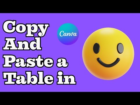 How to Copy And Paste a Table Into Canva (Quick Tutorial)