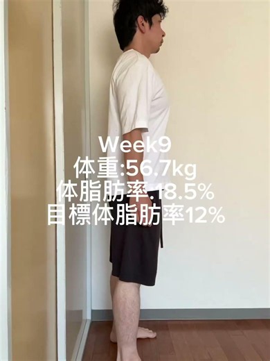 なぜ体重が増えたのに痩せた？体脂肪率20%→18.5%へのリアルな軌跡【Week9】