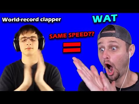 SSundee claps as fast as the world's fastest clapper 😲