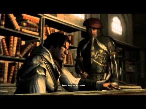 Ezio Y Leonardo Davinci arreglando su hoja oculta Assassin Creed II