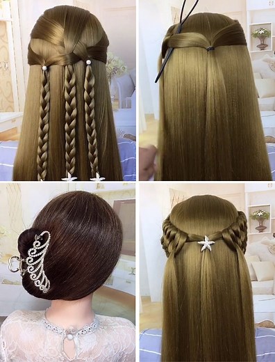 7.3K views · 119 reactions | Best Hairstyles For Indian Women #hair #hairtutorial #hairstyleideas | Simple Hairstyles | Facebook