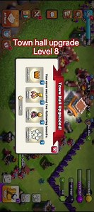 #classofclans town hall upgrade level 8