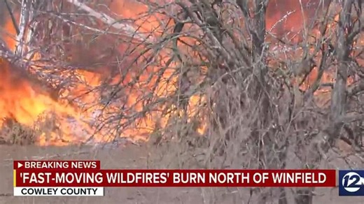 Crews battle wildfire north of Winfield | Haystack News