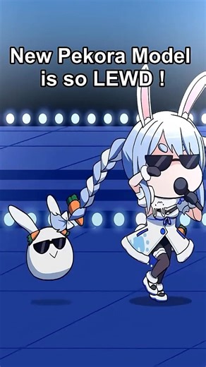 Hololive memes drooling over Pekora new Yabai Model