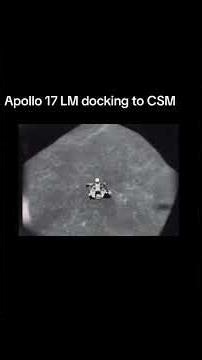 Apollo 17 lunar module docking, moon 1972