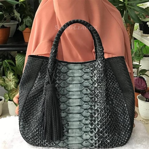 Sacs à main faits main en python | Fabriqué à partir de vraie peau de serpent | Porte-monnaie femme