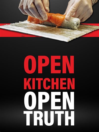 At Sushi Cloud, transparency isn’t a trend, it’s the standard. No secrets. No backstage. The kitchen is the main show 👨‍🍳🍣👀 #sushicloud #rolledat5degrees