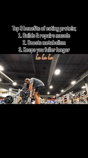 Top 3 benefits of eating protein 1. Builds & Repairs Muscle Protein provides the amino acids your body needs to build, repair, and maintain muscle tissue. This is critical for anyone looking to lose fat, gain muscle, or stay strong—especially as we age. ⸻ 2. Boosts Metabolism Protein has a high thermic effect, meaning your body burns more calories digesting it compared to fats or carbs. This helps increase daily calorie burn and supports fat loss. ⸻ 3. Keeps You Fuller, Longer Protein stabilizes