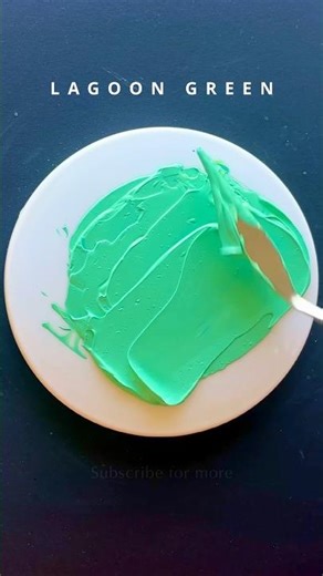 How to mix Lagoon green #colormixing