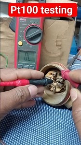 PT100 testing |how to check temperature sensor#pt100#thermocouple#electrical#electricaldevice#shorts