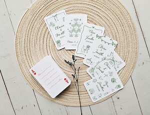Wedding Guest Book Alternative, Sage Green Wedding Decorations, Blank Playing Cards, Wedding Favors, Elegant Green Bridal Shower Favors - Etsy