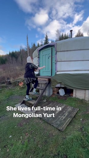 4.4M views · 108K reactions | She lives in a Yurt In Northern Europe | Alternativehouse | Facebook