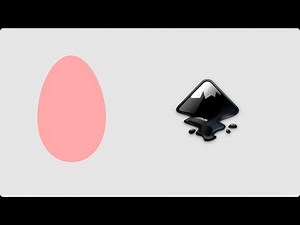 simple egg illustration in inkscape || How to draw an egg in inkscape