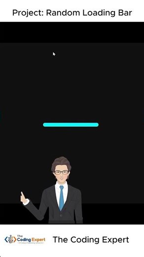 Build Random Loading Bar in 30 Seconds ⚡ | JavaScript Mini Project #shorts #coding #js