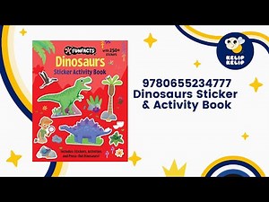 9780655234777 Dinosaurs Sticker & Activity Book With Press Outs & 250+ Stickers