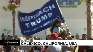 Video. Trump border visit in California sparks protests