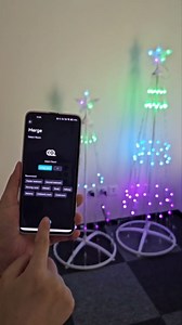 Smart Lighted Christmas Cone Tree Outdoor, 16 Mil Color Changing, APP & Remote Control, Music Sync, Timer, Group Control, RGB Led Christmas Decorations for Indoor Outdoor (Set: 4+5FT)