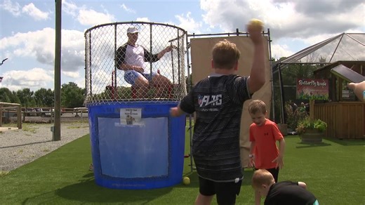 Local celebrity dunk tank held to help food pantry in Lackawanna County