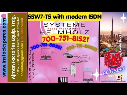 Systeme Helmholz Dubai 700-751-8IS21 SSW7-TS with modem ISDN | MPI Adapter with teleservice function