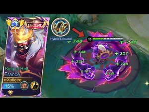 FRANCO NEW META AGRESSIVE BEST BUILD 2025 ( hack hp ) XOTICTRE ~ MLBB