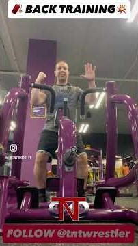 TNT Back Weighted Training Workout in the Gym! #tntwrestler #gym