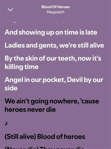 #megadeth #bloodofheroes #youthanasia