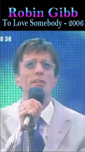 Soulful Robin Gibb Live “To Love Somebody” 2006 w/Barry #shorts