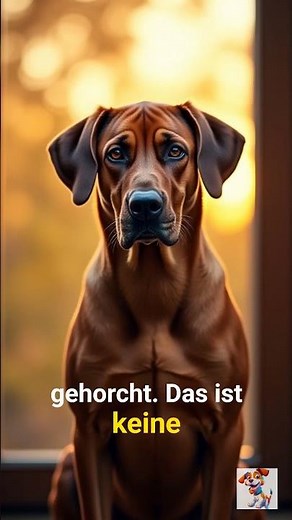 Stubborn or clever? Your Rhodesian Ridgeback questions your commands!