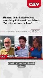 TSE Justice bans Globo from showing empty podium during debate: ‘Decision is puzzling’