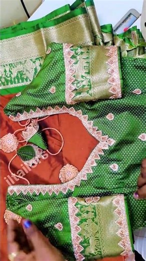 ஆரி ஒர்க் தெரியலையா? கவலை விடுங்க! ஆரி லேஸ் வைத்து கிராண்ட் பிளவுஸ் ரெடி!❤️ ##jltailors #shortsfeed