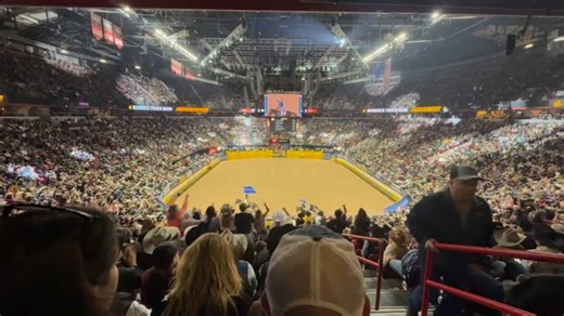 @officialstetsonwright VICTORY LAP! NFR night 4! #wildride #lfr | Let's Freakin' Rodeo