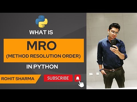 What is MRO in python || Method Resolution Order || by Rohit Sharma