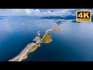 Atlantic Ocean Road, Norway - 4K | Atlantic Ocean Road Storm | Atlantic Road by drone!